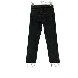 Gap black regular fit straight high rise ankle jeans size 27